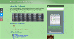 Desktop Screenshot of biblicalcyclopedia.com