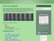 Tablet Screenshot of biblicalcyclopedia.com
